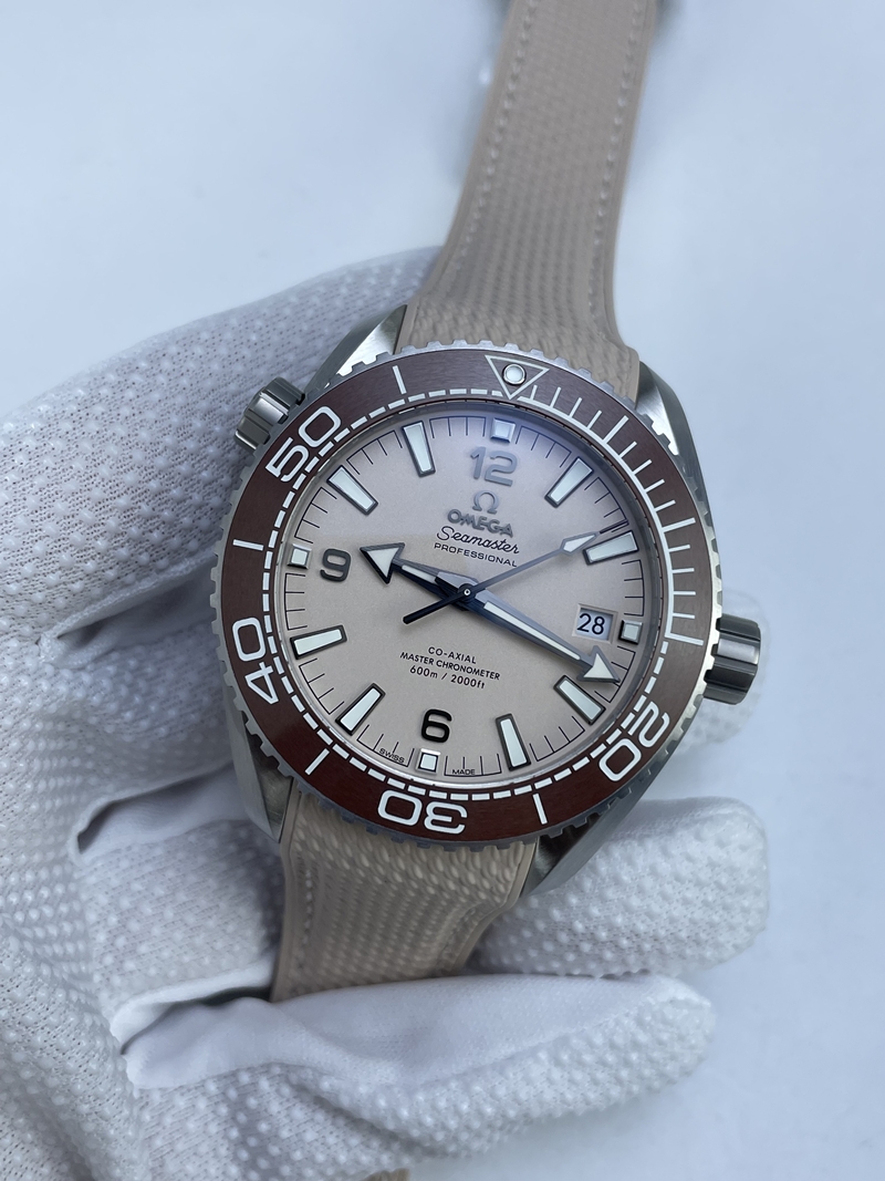 (준비완료/특급배송 할인판매)NO.3032/ VS공장 오메가 씨마스터 플래닛오션 43.5미리 샌드다이얼 브라운베젤