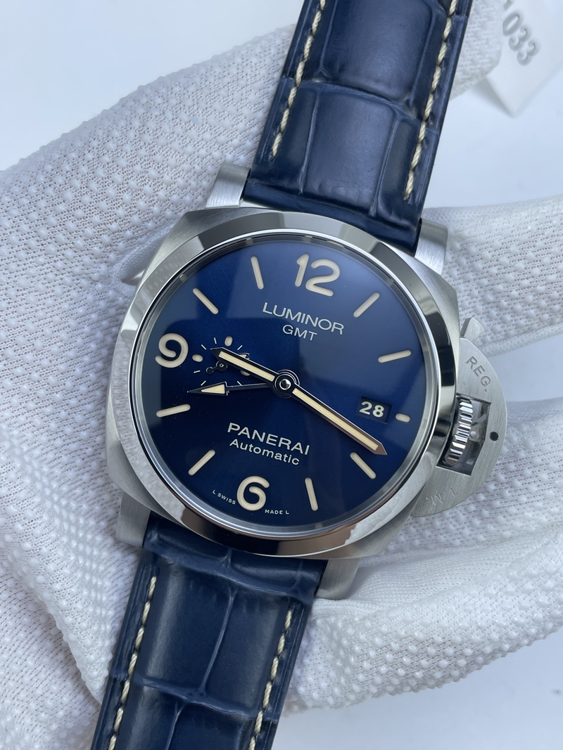 (준비완료/특급배송)NO.3286/VS공장 파네라이 PAM1033 44MM 블루다이얼 가죽